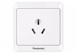 松下（ Panasonic）开关插座 三孔一位3级16A插座面板 86型墙面空调插座 雅悦白色 WMWA106-N *4件+凑单品
