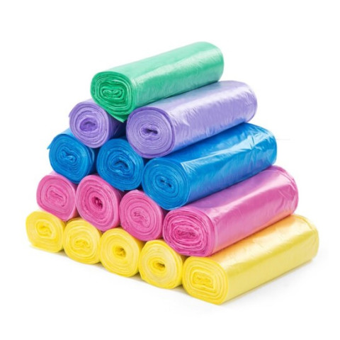 彩色垃圾袋_ 美帮汇 平口式垃圾彩色袋 45cm*55cm 200只多少钱-什么