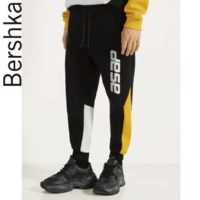 Bershka 00339498800 男士拼色束脚卫裤