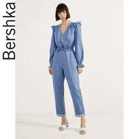 Bershka 02760388428 女士牛仔连体裤
