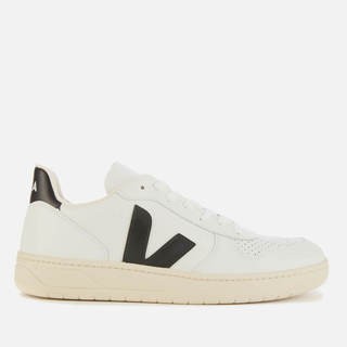 Veja V-10 经典配色真皮小白鞋 黑白 White UK7