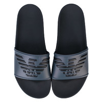 银联爆品日：EMPORIO ARMANI Embossed Logo Slide男士拖鞋