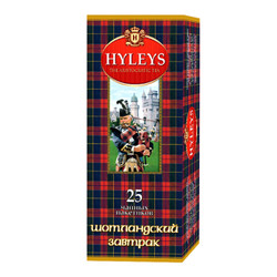 斯里兰卡进口 豪伦思(HYLEYS)红茶 苏格兰早餐红茶袋泡茶包25包*1.5g *5件