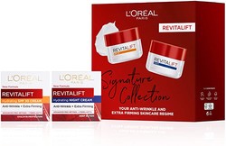 L'Oreal Paris 巴黎欧莱雅 特色皮肤护理礼品套装，包括Revitalift Pro Retinol SPF日霜和晚霜