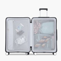 Samsonite 新秀丽 拉杆箱万向轮行李箱旅行箱登机箱飞机轮TU2 黑色 20英寸