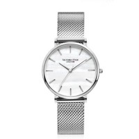 VICTORIA HYDE手表女款钢带手表防水时尚款女新款简约欧美手表 气质银