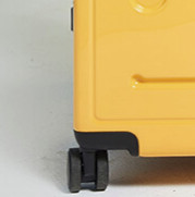 不莱玫（bromen）旅行箱男16英寸行李箱女韩版万向轮拉杆箱潮登机箱密码箱 芥黄色