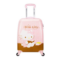 Hello Kitty 凯蒂猫 双杆万向轮拉杆箱旅行箱登机箱 KT-190001 粉色 18英寸