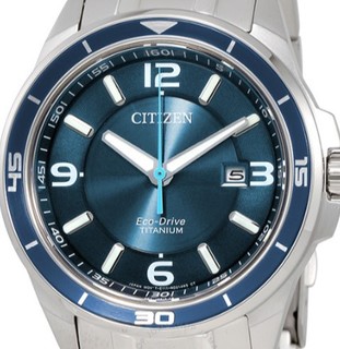 CITIZEN 西铁城 Ti+IP 超级钛 BM6929-56L 男士光动能腕表