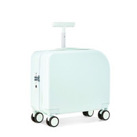 alloy  拉杆箱登机箱20英寸磨砂拉链薄荷绿 色行李箱时尚旅行箱女密码箱轻便静音万向轮箱子P