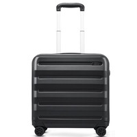 愛可樂 ECHOLAC  拉杆箱 万向轮旅行箱 16/17英寸商务轻便行李箱PCPT008黑色