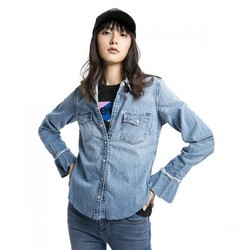 Levi's 女士翻领牛仔衬衫