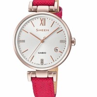 CASIO 卡西欧 SHEEN系列 SHE-4053CGL-7A 女士石英手表