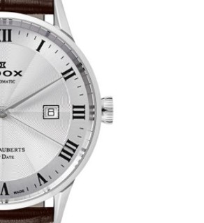 EDOX 依度 Les Vauberts系列 83007-3-AR 男士机械腕表