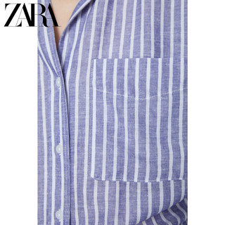 ZARA 【打折】女装 度假风条纹衬衫 03510027044