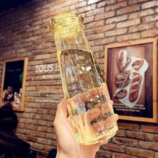 KOWELL 玻璃钻石水杯情侣款 500ml 两只装