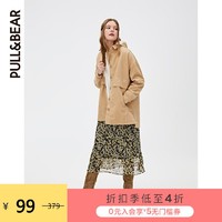 PULL&BEAR; 外套女春夏百搭盖式口袋饰灯芯绒外套 09714215