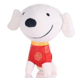 joystudio京东吉祥物京东狗毛绒玩具公仔玩偶中国风唐装版中号厂家