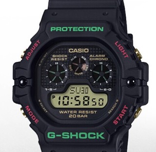 CASIO 卡西欧 G-SHOCK 经典系列 46.8毫米石英腕表 DW-5900TH-1