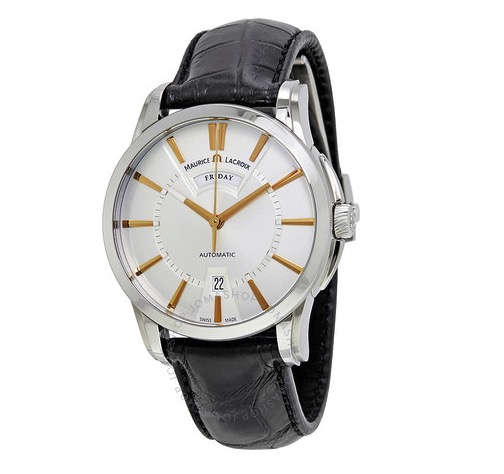 maurice lacroix 艾美 pontos 奔涛系列 pt6158-ss001-19e 男士双历