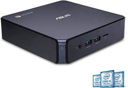 ASUS CHROMEBOX 3-N018U 迷你电脑，Intel Core i3，4K UHD 图形和Power Over C 型端口，星灰色