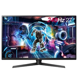 LG 乐金 27GK750F-B 27英寸TN电竞显示器（1920x1080、240Hz、1ms）