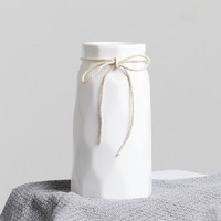  盛世泰堡  陶瓷花瓶  陶瓷白 18cm
