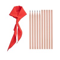 deli 得力 1条红领巾+10支原木铅笔