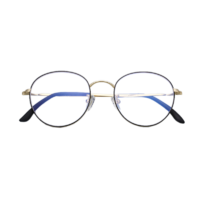 HAN HD9023 金属圆框 光学眼镜架+1.60防蓝光变灰镜片