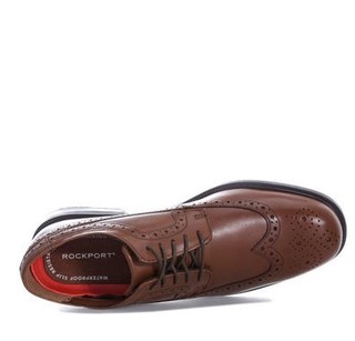 ROCKPORT 乐步 Mens Essential Details 2 Wing Tip Shoes 男士皮鞋 Tan UK8 棕色