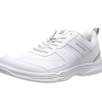 ROCKPORT 乐步  State-o-motion U-bal系列系带厚底男士休闲鞋户外鞋 白色 US7