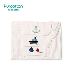 Purcotton 全棉时代 婴儿纱布汗巾 25x50cm  3条装