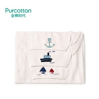 Purcotton 全棉时代 婴儿纱布汗巾 25x50cm3条装