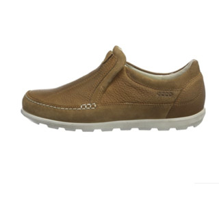 ecco 爱步 Footwear Cayla 女士休闲皮鞋 Amber US4.5