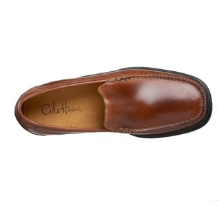 COLE HAAN Air Santa Barbara 男士休闲皮鞋 Saddle Tan US9 黑色