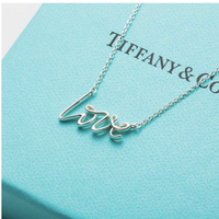 Tiffany&Co;. 蒂芙尼  26401402 LOVE字母吊坠项链