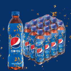 百事可乐太汽系列 桂花味可乐型汽水500ml*12瓶 *2件