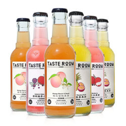 TASTE ROOM 风味屋荔枝接骨木/橙花蜜桃/凤梨百香果 半甜型果味国产精酿啤酒245ml 6瓶TASTE ROOM3款果味组合 *2件