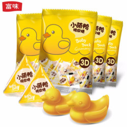 富味 小黄鸭芒果果汁软糖橡皮糖qq糖造型软糖70g4包 芒果3D小萌鸭*4 *5件