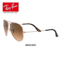 RayBan雷朋夏款太阳镜时尚经典飞行员形渐变0RB3025可定制 903551青铜色镜框透明渐变棕色镜片 尺寸62