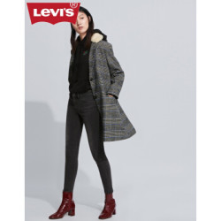 Levi's李维斯 2019秋冬新品 冬暖系列女士711紧身牛仔裤18881-0431Levis 黑灰色 24/28