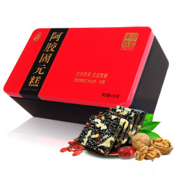 铁盒阿胶糕 即食女士型阿胶糕固元糕500g 山东特产阿胶固元糕膏