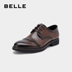 BELLE/百丽秋季牛皮革商务正装男皮鞋21620CM9A