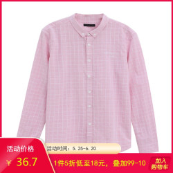 唐狮长袖衬衫男格子长袖衬衫Z