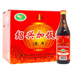 塔牌 绍兴黄酒 加饭酒500ml*12瓶 整箱装 半干型 手工黄酒 花雕酒 *3件