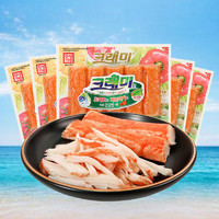 考拉海购黑卡会员：韩国进口客唻美蟹味棒90gX12袋即食低脂手撕蟹柳拟蟹肉蟹棒零食