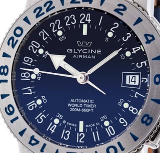 GLYCINE 冠星 Airman 18 Purist系列 GL0220 男士自动机械手表