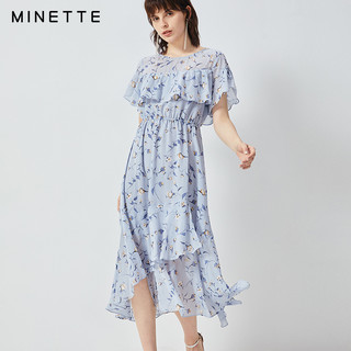 minette  30219143037 雪纺甜美碎花气质连衣裙