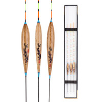 千渡（QUIANTU）巴尔衫木浮漂B002 醒目加粗细尾鲫鱼漂灵敏鲤鱼浮标垂钓鱼漂套装