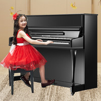 珠江钢琴（PEARLRIVER）威腾钢琴PD118A1德国进口配件门店热销型号立式新款入门家庭教学琴黑色